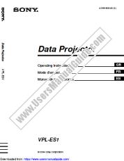 Vezi VPL-ES1 pdf Instrucțiuni de operare (manual primar)