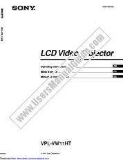 Ver VPL-VW11HT pdf Instrucciones de funcionamiento (manual principal)
