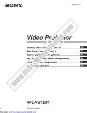Vezi VPL-VW12HT pdf Director de imagine Instrucțiuni de operare