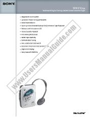 View WM-FX244 pdf Marketing Specifications