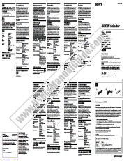Voir XA-300 pdf Mode d'emploi (manuel primaire)