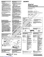 Ver XDP-4000X pdf Instrucciones de funcionamiento (manual principal)