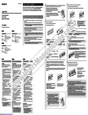 Ver KDF-60XBR950 pdf Instrucciones de funcionamiento de la unidad de lámpara