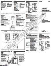 View XM-1600GSD pdf Operating Instructions  (primary manual)