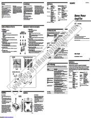Vezi XM-475GSX pdf Instrucțiuni de operare (manual primar)