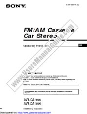 View XR-CA300 pdf Primary User Manual