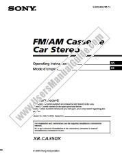 Vezi XR-CA350X pdf Instrucțiuni de operare (manual primar)