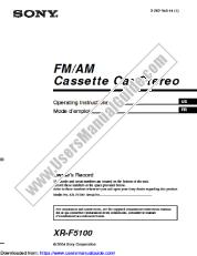 Visualizza XR-F5100 pdf Istruzioni per l'uso (manuale principale)