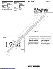 Visualizza XS-F1721 pdf Istruzioni (manuale principale)