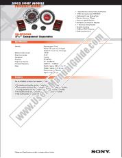 Visualizza XS-HF500G pdf Specifiche e dimensioni di marketing