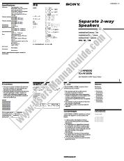 Ver XS-HF500G pdf Instrucciones de instalación/conexiones (manual principal)