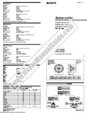 Voir XS-L1000B pdf Installation / Connexions emploi (manuel primaire)