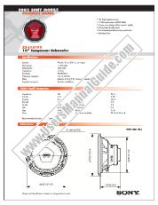 View XS-L101P5 pdf Marketing Specifications & dimensions