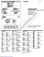 Vezi XS-L101P5 pdf Instalare / Conexiuni Instrucțiuni (manual primar)