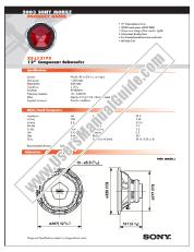 View XS-L121P5 pdf Marketing Specifications & dimensions