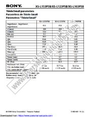 Ver XS-L123P5B pdf Información del Producto