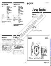 Vezi XS-R1611 pdf Manual de utilizare primar