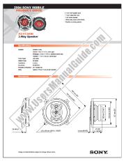 Ver XS-V1340H pdf Especificaciones de comercialización