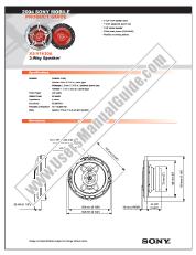 Ver XS-V1630A pdf Especificaciones de comercialización