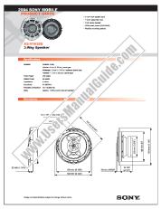 Ver XS-V1635X pdf Especificaciones de comercialización