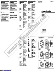 Ver XS-V6941H pdf Instrucciones