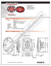 Ver XS-V6930A pdf Especificaciones de comercialización