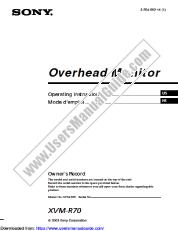 Ver XVM-R70 pdf Instrucciones de funcionamiento (manual principal)
