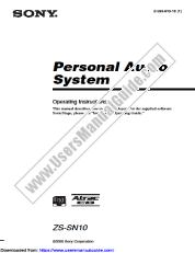 Vezi ZS-SN10 pdf Instrucțiuni de operare