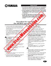 Ver AW2816 pdf Actualización del sistema operativo
