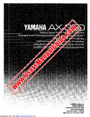 Visualizza AX-350 pdf MANUALE DEL PROPRIETARIO