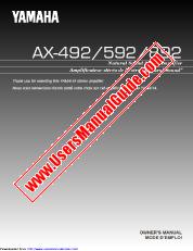 Visualizza AX-492 pdf MANUALE DEL PROPRIETARIO