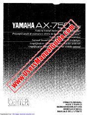 Voir AX-750 pdf MODE D'EMPLOI