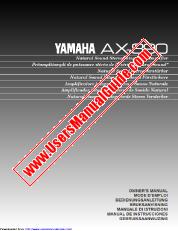 Ver AX-890 pdf EL MANUAL DEL PROPIETARIO