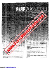 View AX-900 pdf OWNER'S MANUAL