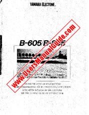 Ver B-605 pdf Manual De Propietario (Imagen)