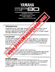 View BP80 pdf Owner's Manual (Image)