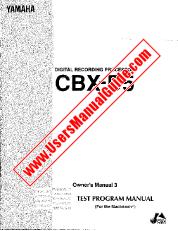Voir CBX-D5 pdf Manuel S 3 propriétaire