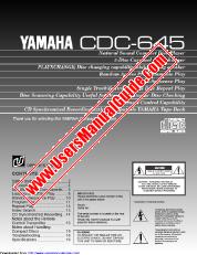 Voir CDC-645 pdf MODE D'EMPLOI