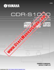 View CDR-S1000 pdf OWNER'S MANUAL
