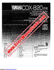 View CDX-820 pdf OWNER'S MANUAL