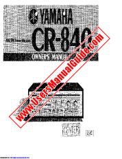 View CR-840 pdf OWNER'S MANUAL