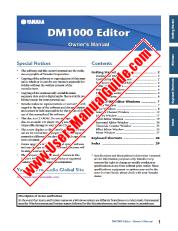 Voir DM1000 Version 2 pdf Manuel de DM1000 Editor Propriétaire