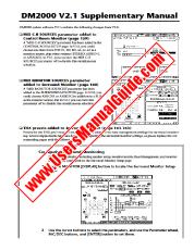 Vezi DM2000 Version 2 pdf Manual suplimentare V2.1