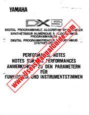 View DX5 pdf Performance Notes (Image)