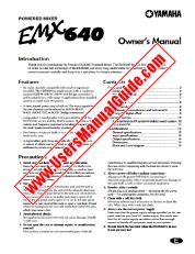 Voir EMX640 pdf Mode d'emploi
