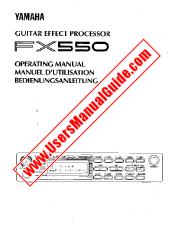 View FX550 pdf Owner's Manual (Image)