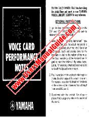 Voir GS2 pdf Carte voix Performance Notes (Image)