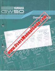 Ver GW50 pdf El manual del propietario
