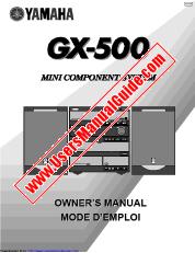 Ver GX-500 pdf EL MANUAL DEL PROPIETARIO