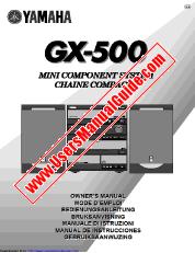 Ver GX-500RDS pdf EL MANUAL DEL PROPIETARIO